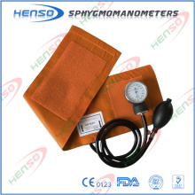 CE approval Aneroid Sphygmomanometer without D-ring, PVC bulb and bag